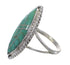 Turquoise Sterling Silver Southwest Ring Size 6-1/2 AX88606